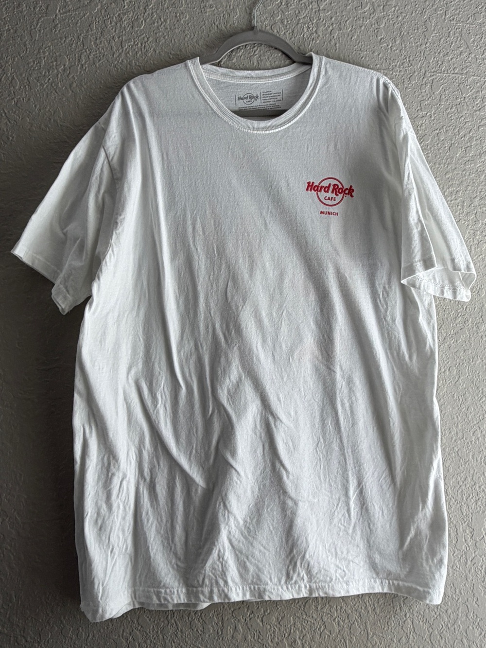 Hard Rock Cafe White Tee with Red Logo - Men